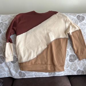 Brown beige sweater